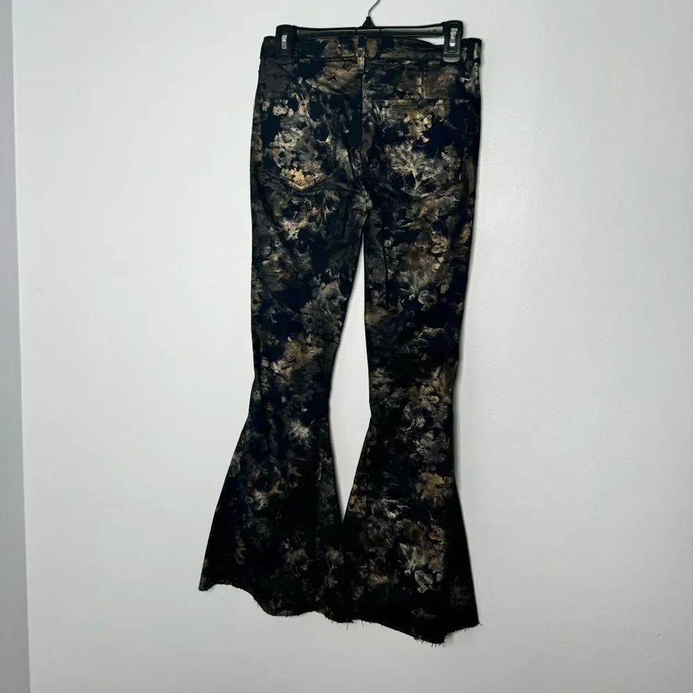Free People Inferno Flare Bronze Combo Abstract Floral Size 27 - Picture 10 of 11